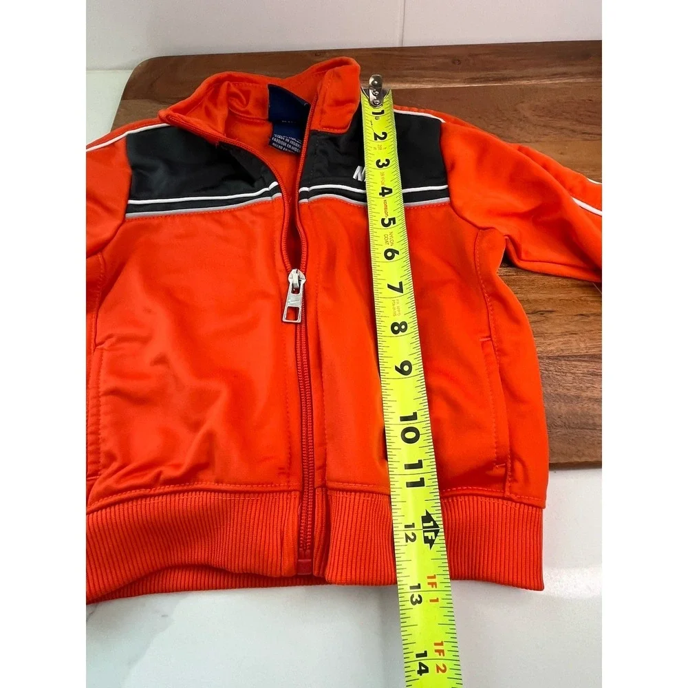 Nike Toddler Track Suit 2-Piece Set Orange Gray Size 12 Months Jacket Pants - Picture 6 of 8